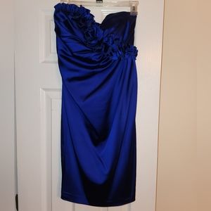 Royal Blue Strapless Maggy London Dress